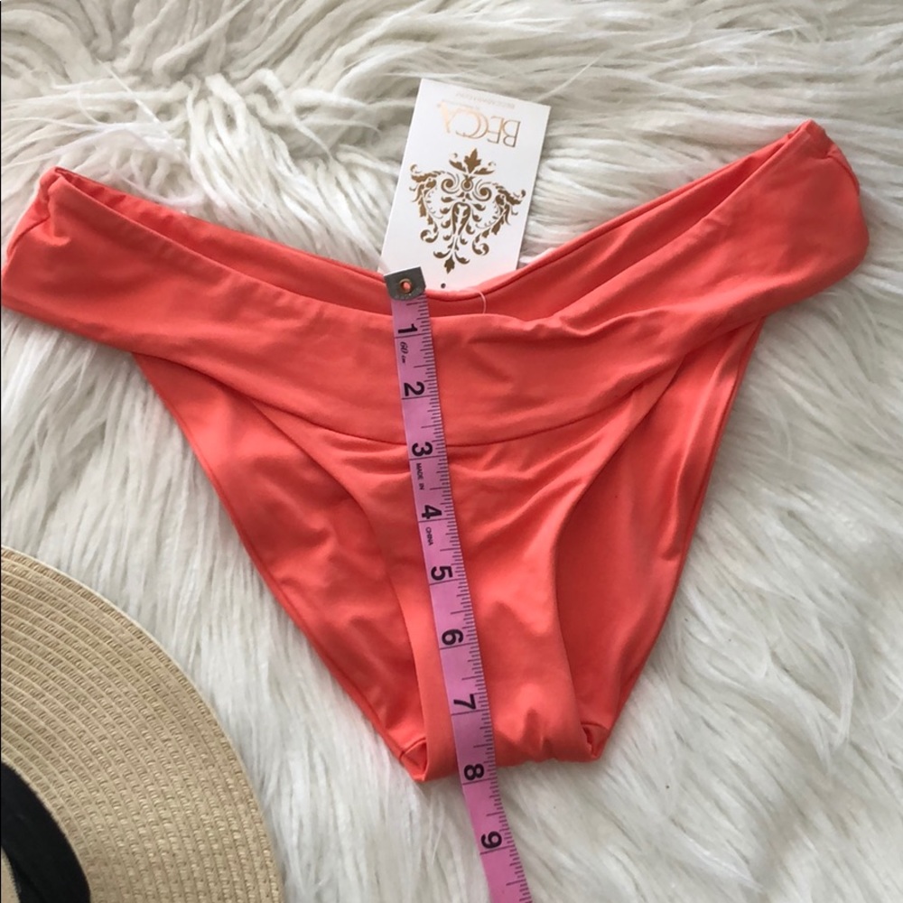 BECCA • Coral scrunch butt Swim Bottoms - Picture 2 of 6